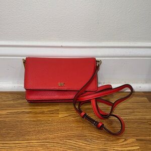 Michael Kors Red Crossbody Bag